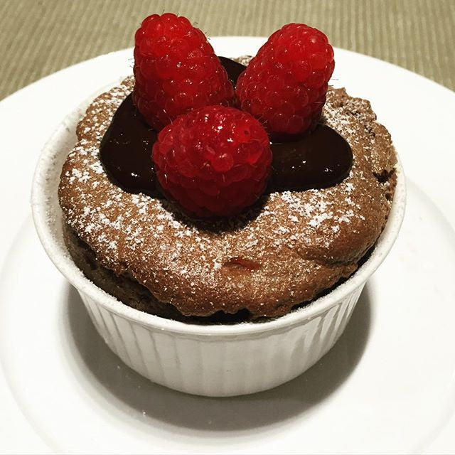 Delicious Chocolate Souffle - Such an easy dessert to whip up!